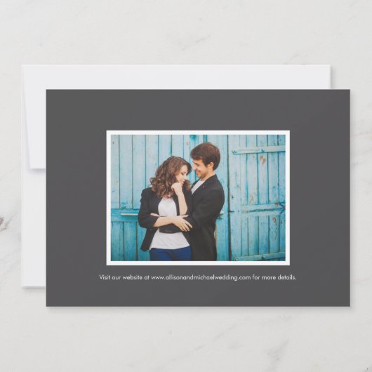 Tot slot het Manuscript van de Calligrafie van de Save The Date (Achterkant)