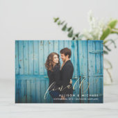 Tot slot het Manuscript van de Calligrafie van de Save The Date (Staand voorkant)