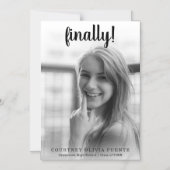 Tot slot het Moderne Afstuderen van de Foto van he Magnetische Uitnodiging (Voorkant)