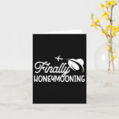 Tot slot Honeymooning Honeymoonin Bride Groom Hone Kaart (Gele Bloem)