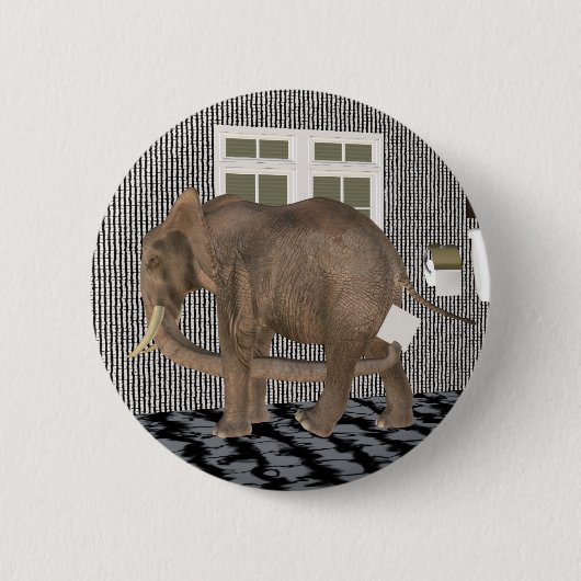 Tot slot Housebroken Ronde Button 5,7 Cm (Voorkant)