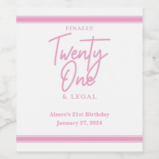 Tot slot juridische gepersonaliseerde wijn champag wijn etiket