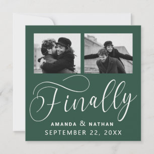 Tot slot Minimalistisch Weddenschap 2 Foto sparen  Save The Date
