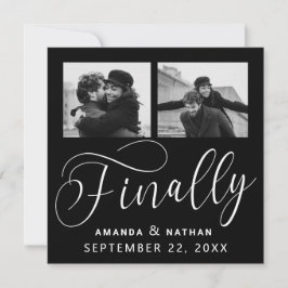 Tot slot Minimalistisch Weddenschap 2 Foto sparen Save The Date