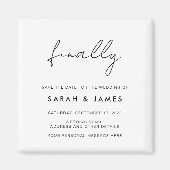 Tot slot modern minimalistisch sparen de Datum Magneet (Voorkant)