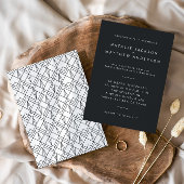 Tot slot moderne geometrische trouwuitnodiging save the date