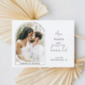 Tot slot Moderne Serie met Foto sparen de Datum Aankondigingskaart