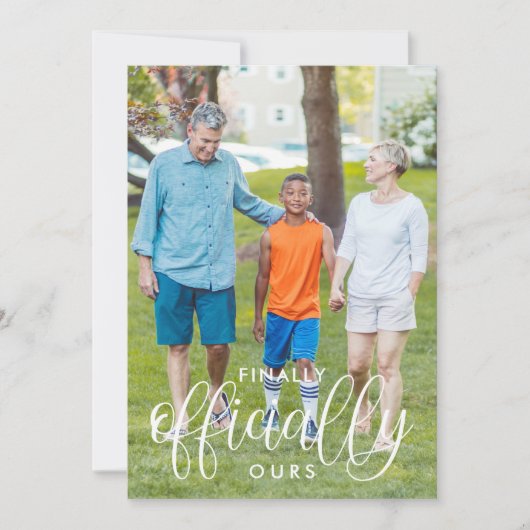 Tot slot officieel onze 2 Fotogoedkeuring Aankondiging (Voorkant)