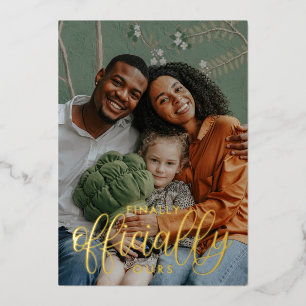 Tot slot officieel onze 2 Fotogoedkeuring Folie Uitnodiging