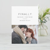 Tot slot sparen de aankondiging van de datumfoto ( (Staand voorkant)