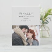 Tot slot sparen de aankondiging van de datumfoto (Staand voorkant)