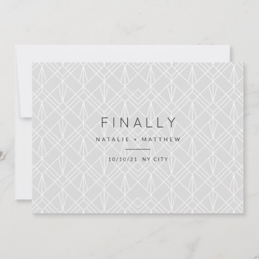 Tot slot sparen de datumaankondiging save the date (Voorkant)