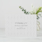 Tot slot sparen de datumaankondiging save the date (Staand voorkant)