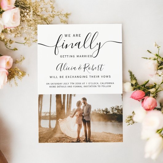 Tot slot sparen het datummanuscript eenvoudige chr save the date