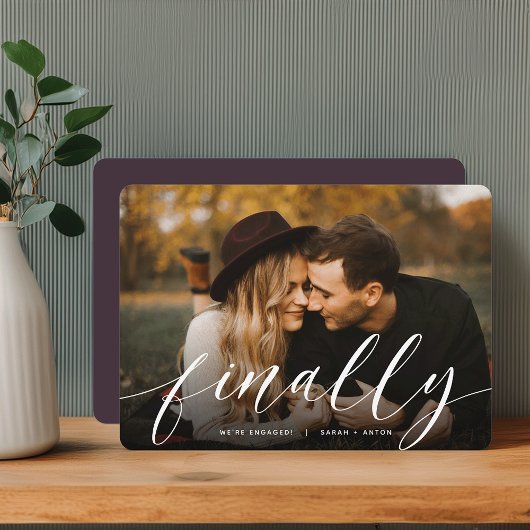 Tot slot | Volledige foto-Verloving Aankondiging