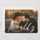 Tot slot | Volledige foto-Verloving Aankondiging (Voorkant)