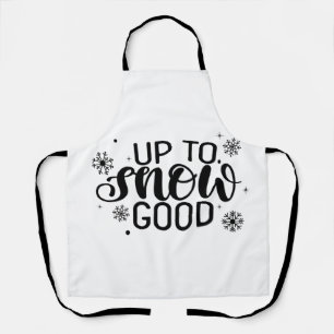 Tot sneeuw goed Funny kerst winter sneeuwvlok Schort