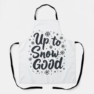 Tot Sneeuw Goed Grappige Winter Sneeuwvlok Kerstmi Schort