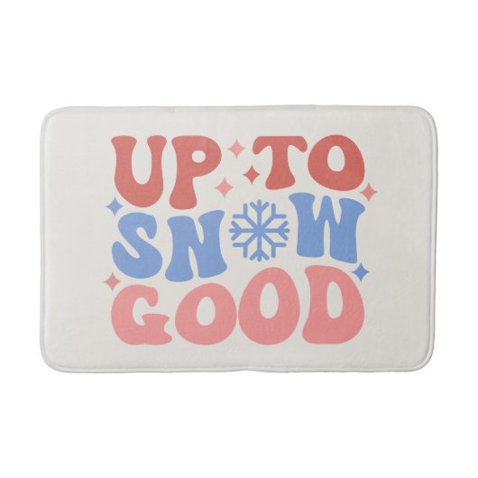 Tot Sneeuw Goed - Leuk Winter Design Badmat (Voorkant)