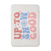 Tot Sneeuw Goed - Leuk Winter Design Badmat (Voorkant Verticaal)