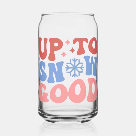 Tot Sneeuw Goed - Leuk Winter Design Blikvorm Glas (Voorkant)