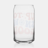 Tot Sneeuw Goed - Leuk Winter Design Blikvorm Glas (Achterkant)