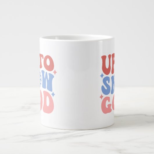 Tot Sneeuw Goed - Leuk Winter Design Grote Koffiekop (Voorkant)