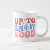 Tot Sneeuw Goed - Leuk Winter Design Grote Koffiekop (Rechts)