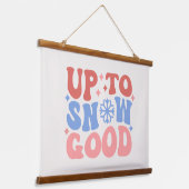 Tot Sneeuw Goed - Leuk Winter Design Hangend Wandkleed (Gebogen)