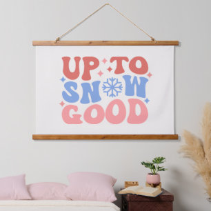 Tot Sneeuw Goed - Leuk Winter Design Hangend Wandkleed