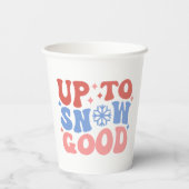 Tot Sneeuw Goed - Leuk Winter Design Papieren Bekers (Achterkant)