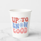 Tot Sneeuw Goed - Leuk Winter Design Papieren Bekers (Voorkant)