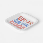 Tot Sneeuw Goed - Leuk Winter Design Papieren Bordje (Gebogen)