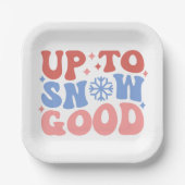 Tot Sneeuw Goed - Leuk Winter Design Papieren Bordje (Voorkant)