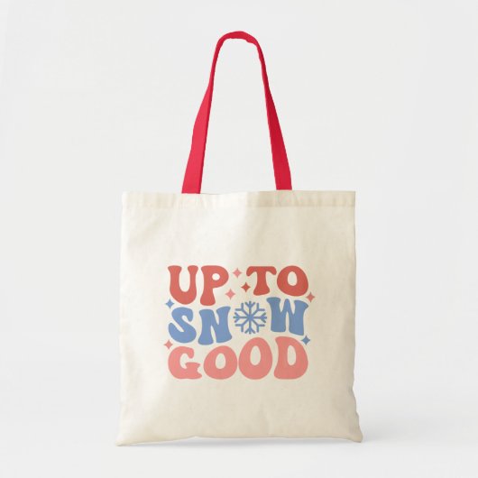 Tot Sneeuw Goed - Leuk Winter Design Tote Bag (Voorkant)