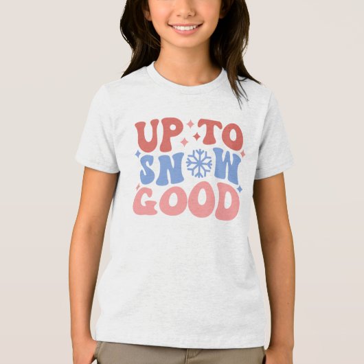 Tot Sneeuw Goed - Leuk Winter Design Tri-Blend Shirt (Voorkant)