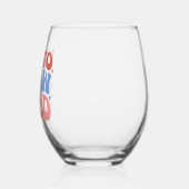 Tot Sneeuw Goed - Leuk Winter Design Wijnglas Zonder Voet (Links)