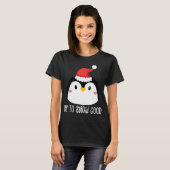 Tot Sneeuw Goed Pinguïn Gezicht Santa Schattige Pi T-shirt (Voorkant volledig)