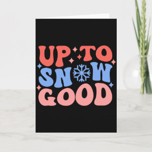 Tot Sneeuw Goed Plezierige Winter Ontwerp Kaart