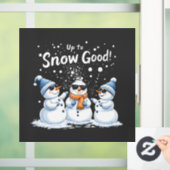 Tot Sneeuw Goede Grappige Sneeuwman Kerstmis Raamsticker (Huis)