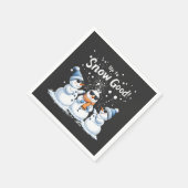 Tot Sneeuw Goede Grappige Sneeuwman Kerstmis Servet (Hoek)