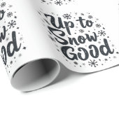 Tot Sneeuw Goede Grappige Winter Sneeuwvlok Kerstm Cadeaupapier (Rol Hoek)