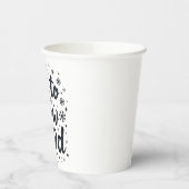 Tot Sneeuw Goede Grappige Winter Sneeuwvlok Kerstm Papieren Bekers (Links)