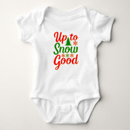 Tot sneeuw Goede Sneeuwige Kerst Red Green Romper