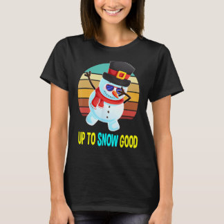 Tot Sneeuw Goede Sneeuwman Kerstcadeaus Mannen Jon T-shirt