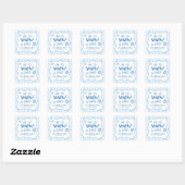 Tot Sneeuw Goede Winter Sneeuw Bachelorette Vierkante Sticker (Vel)