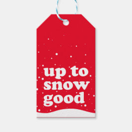 Tot Sneeuwgoed - Schattigee Xmas Gift Labels Cadeaulabel