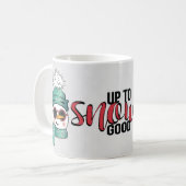 Tot Sneeuwgoed - Snowman in Pet en Scarf Koffiemok (Voorkant links)