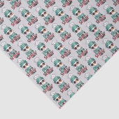 Tot Sneeuwgoed - Snowman in Pet en Scarf Tissuepapier (Detail)