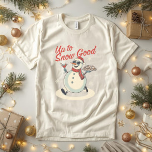 Tot Snow Goed – Grappige Kerstman Sneeuwman Woords Tri-Blend Shirt